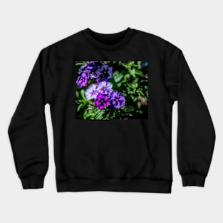 Flowers in purple. Crewneck Sweatshirt